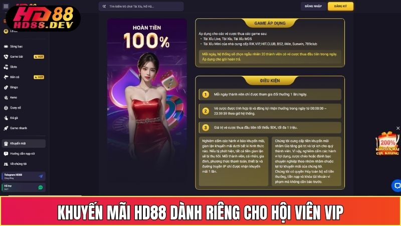 Khuyến Mãi HD88 Dành Riêng Cho Hội Viên VIP